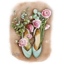 Мятные туфельки