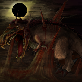 A dead dinosaur