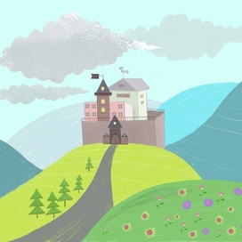 замок в горах