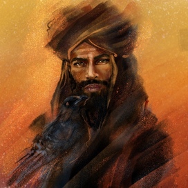 Бедуин с птицей