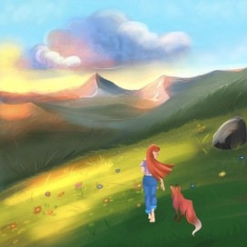 Девушка и лис