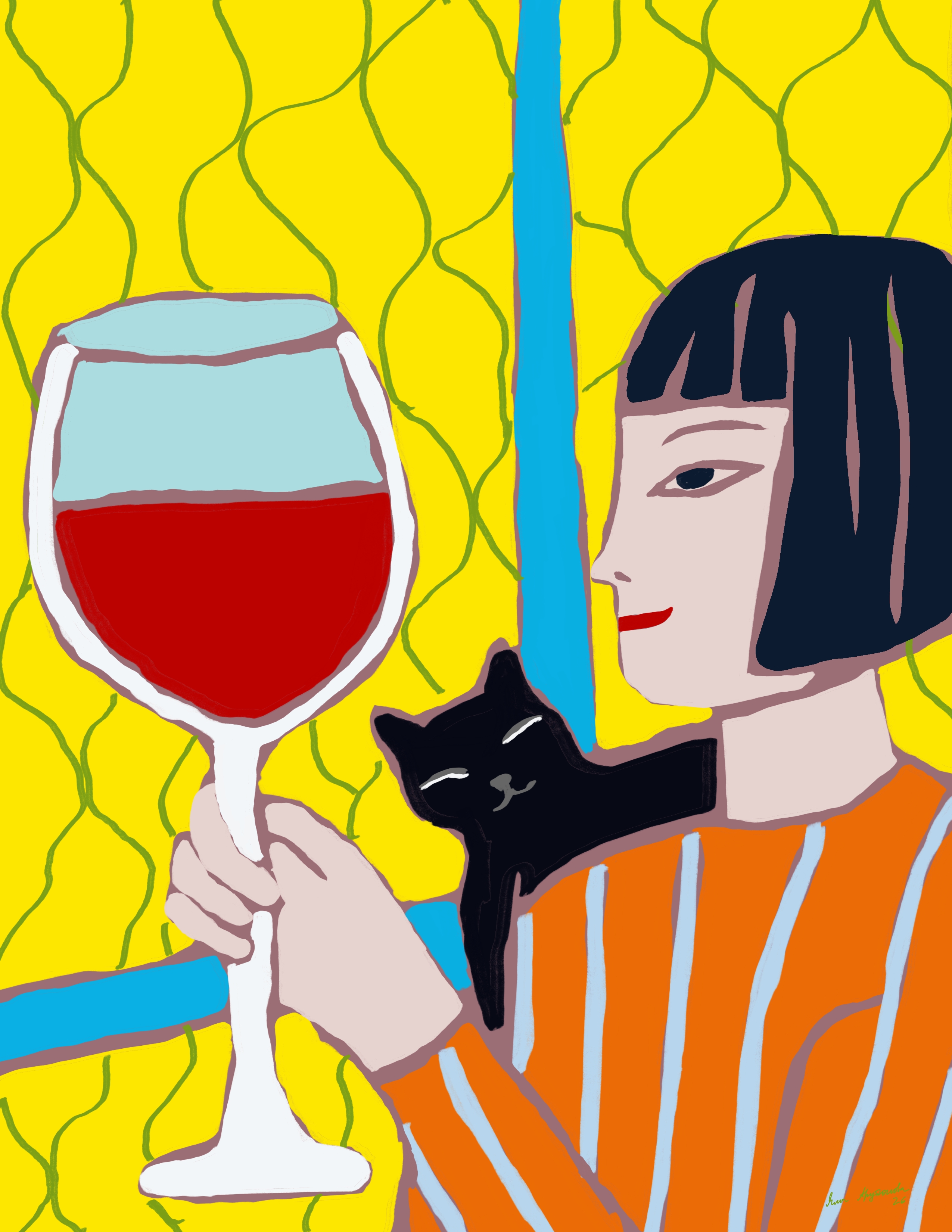Вино и Кошечка