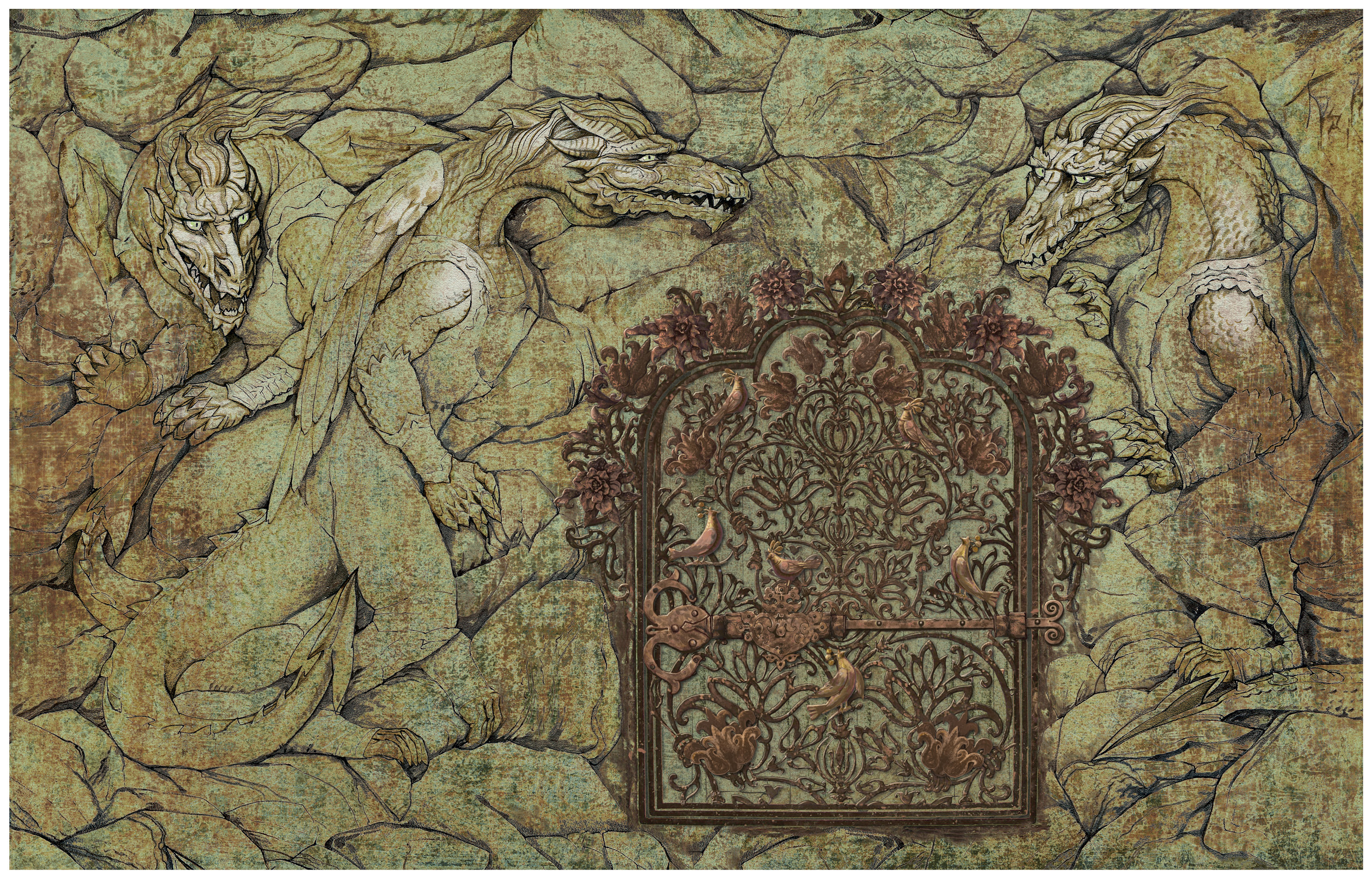 Форзац к роману-сказке М. Ордынской "Три моста"