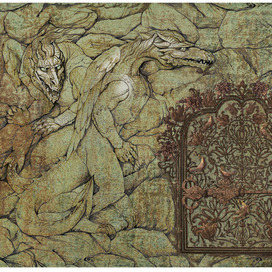 Форзац к роману-сказке М. Ордынской "Три моста"