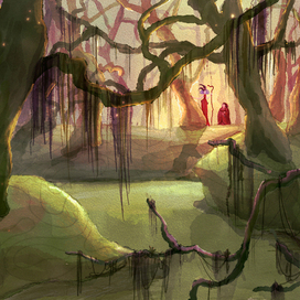 иллюстрация к истории в лесу 