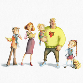 Персонажи - семья Хорошеевых