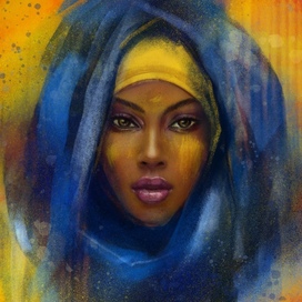 Бедуинка в синем