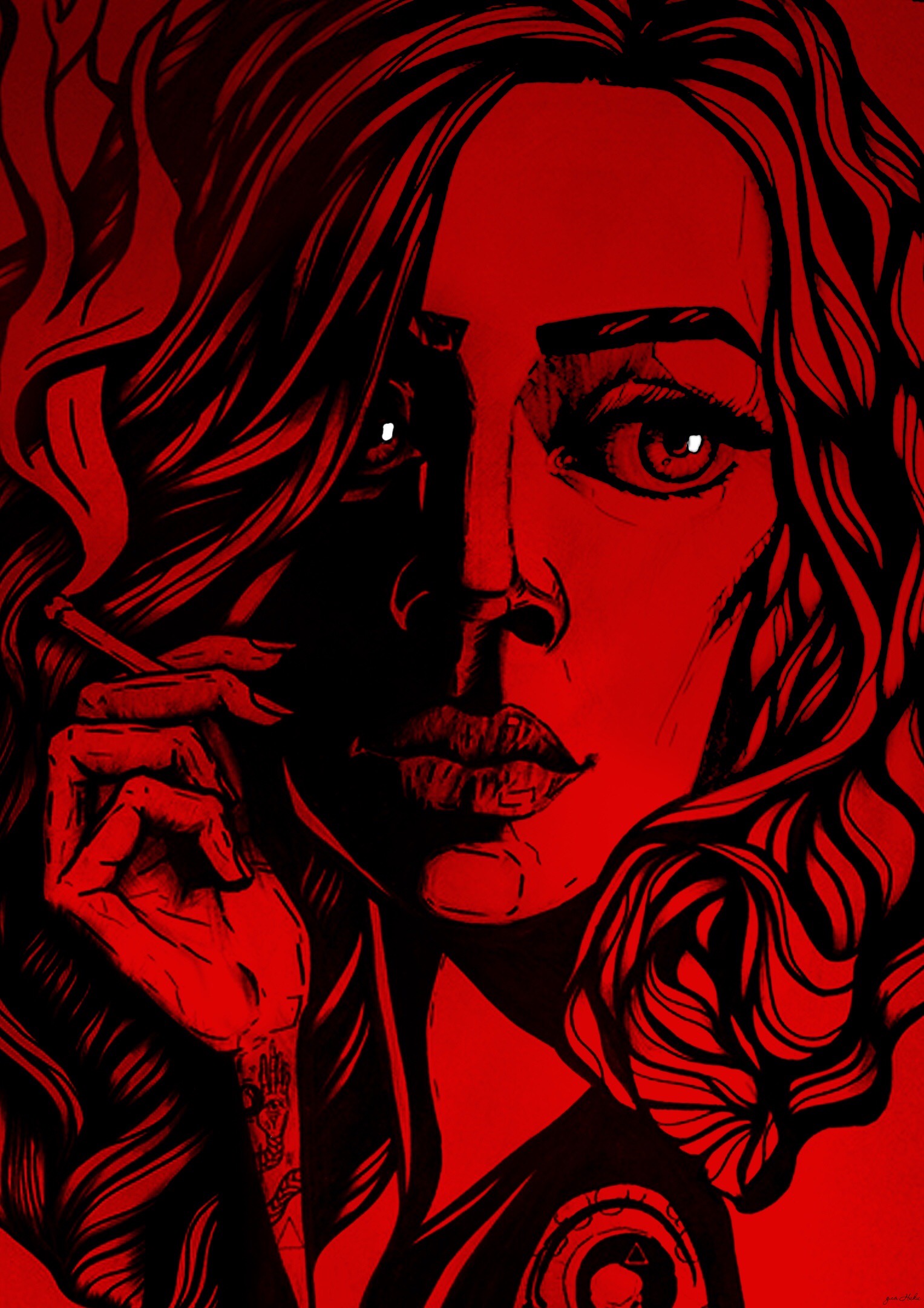 Девушка с сигаретой