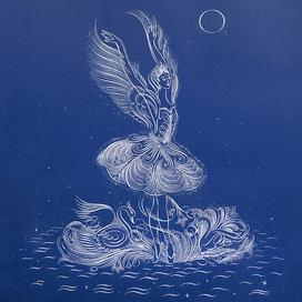 «Лебединое озеро в лунном свете»