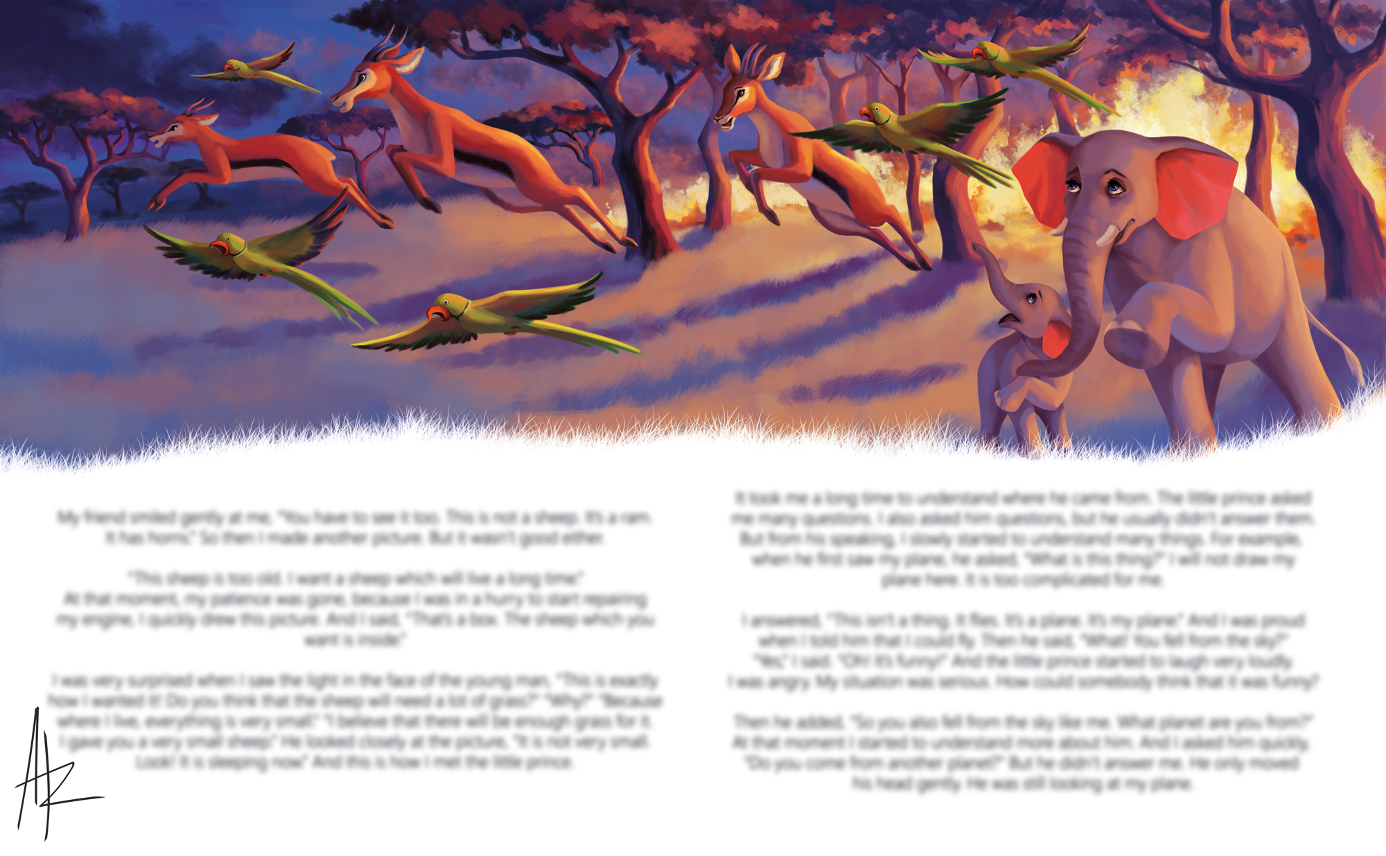 Детская иллюстрация к книге "Чудесное спасение"