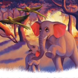 Детская иллюстрация к книге "Чудесное спасение"