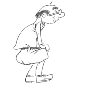 Уставшая карикатура