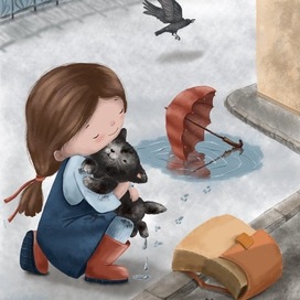 Спасение котенка