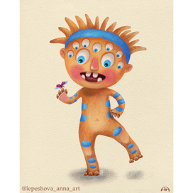 Монстрик и божья коровка