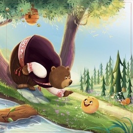 Колобок тестовая иллюстрация