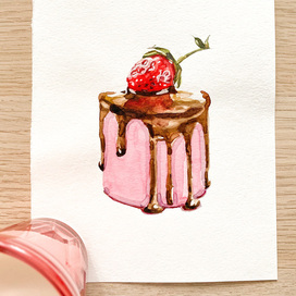 акварельная иллюстрация