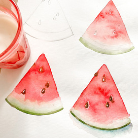 иллюстрация акварель