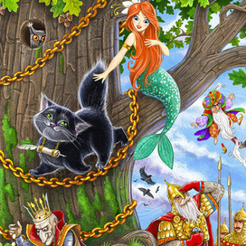 пазл Лукоморье для компании Larsen/Коник