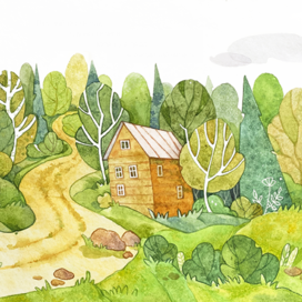 Эскиз к детской иллюстрации