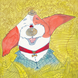 Книжная полоса в детский журнал про собак