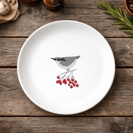 Векторный дизайн для деколи посуды 