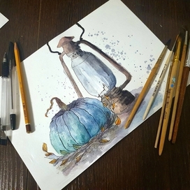 Скетч Осенний натюрморт