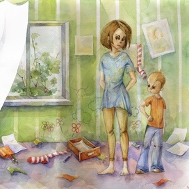 Иллюстрация к стихотворению Б. Заходера