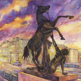 Работа на конкурс #рисуйпитер6