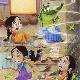 Крокодил пришел в гости