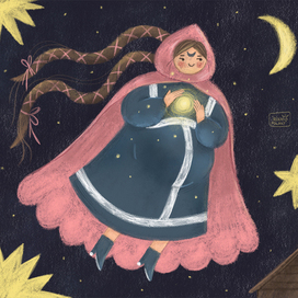 Иллюстрация на конкурс для издательства Полынь, календарь "И тень. И день"