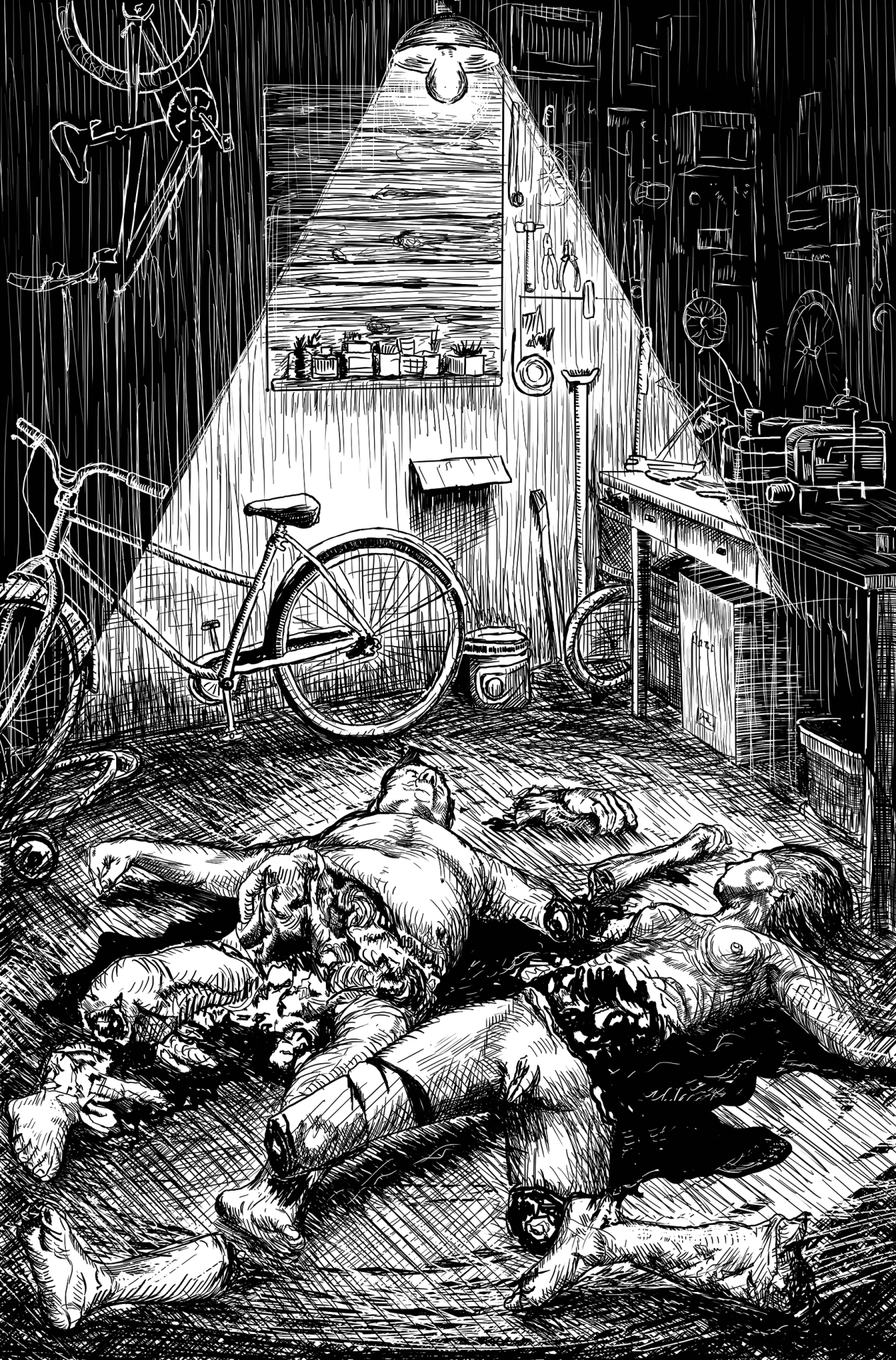 трупы в гараже 18+