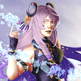 Фан арт персонажа видео игры Genshin Impact