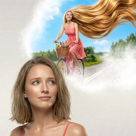 Концепт. Средства для волос. ИИ.