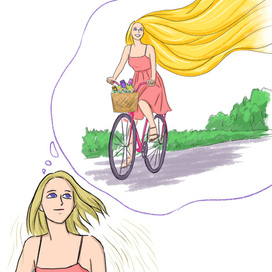 Концепт. Средства для волос. Эскиз