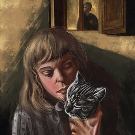 Девушка с кошкой