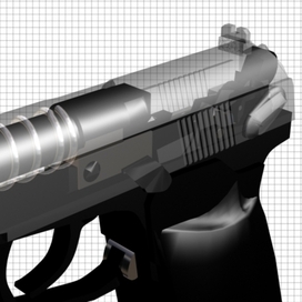 пистолет прозрачный