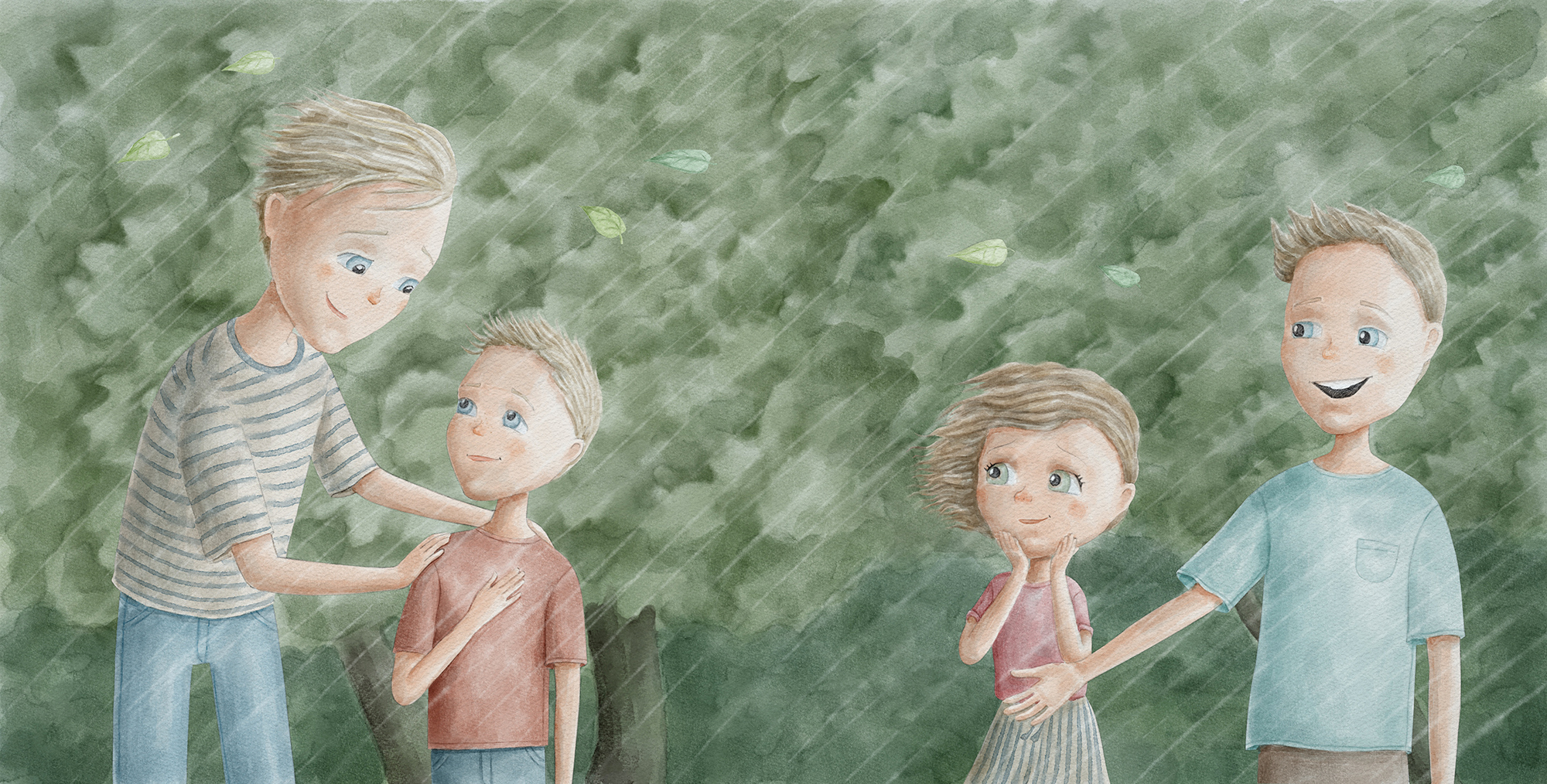 Иллюстрация для книги "First to be big"