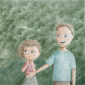 Иллюстрация для книги "First to be big"