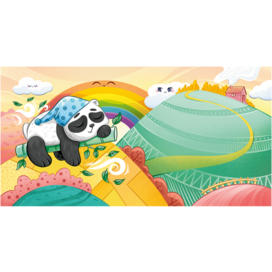 Книжный разворот для детской книжки со стихами для сна