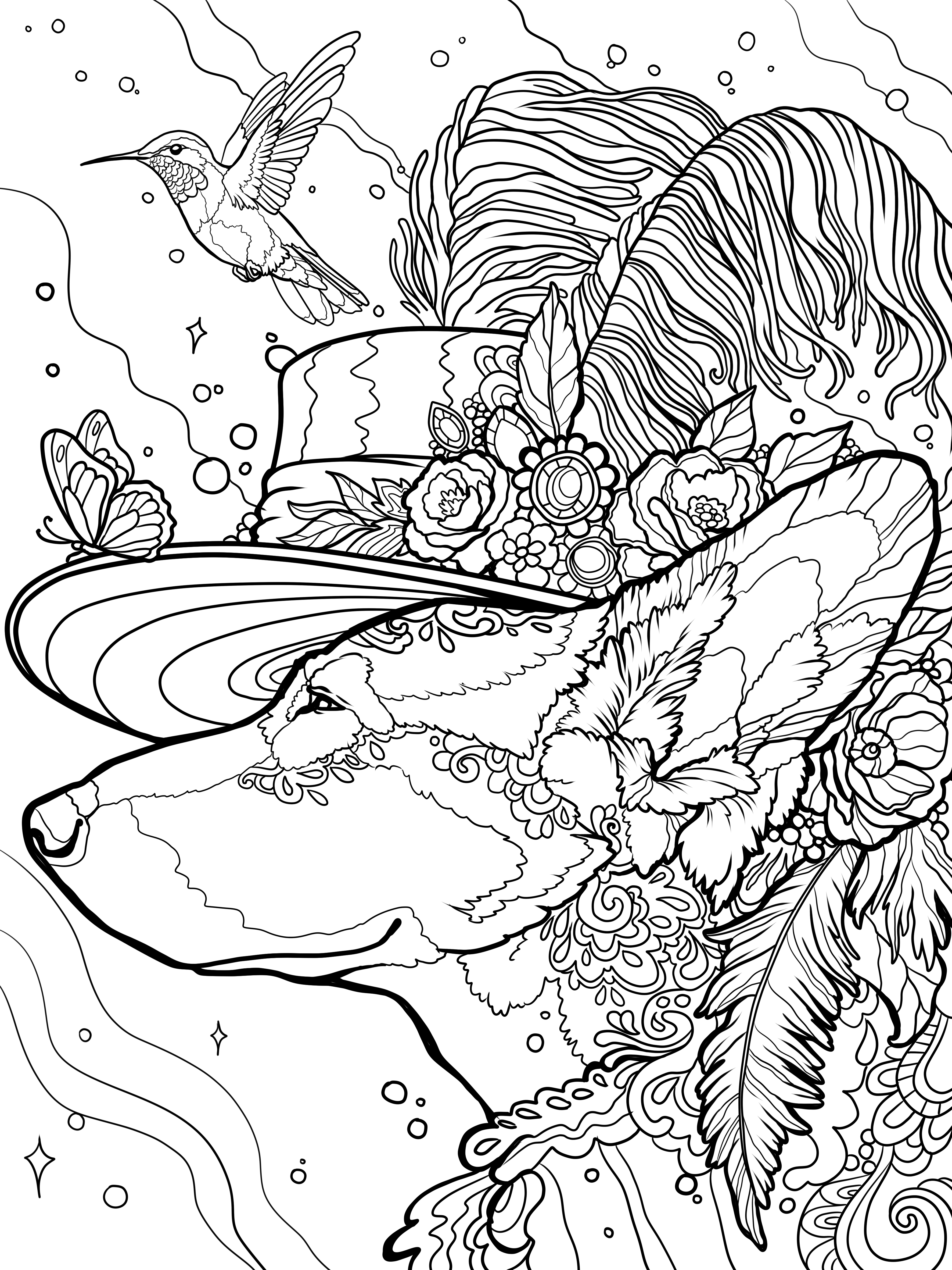 Дама в роскошной шляпе