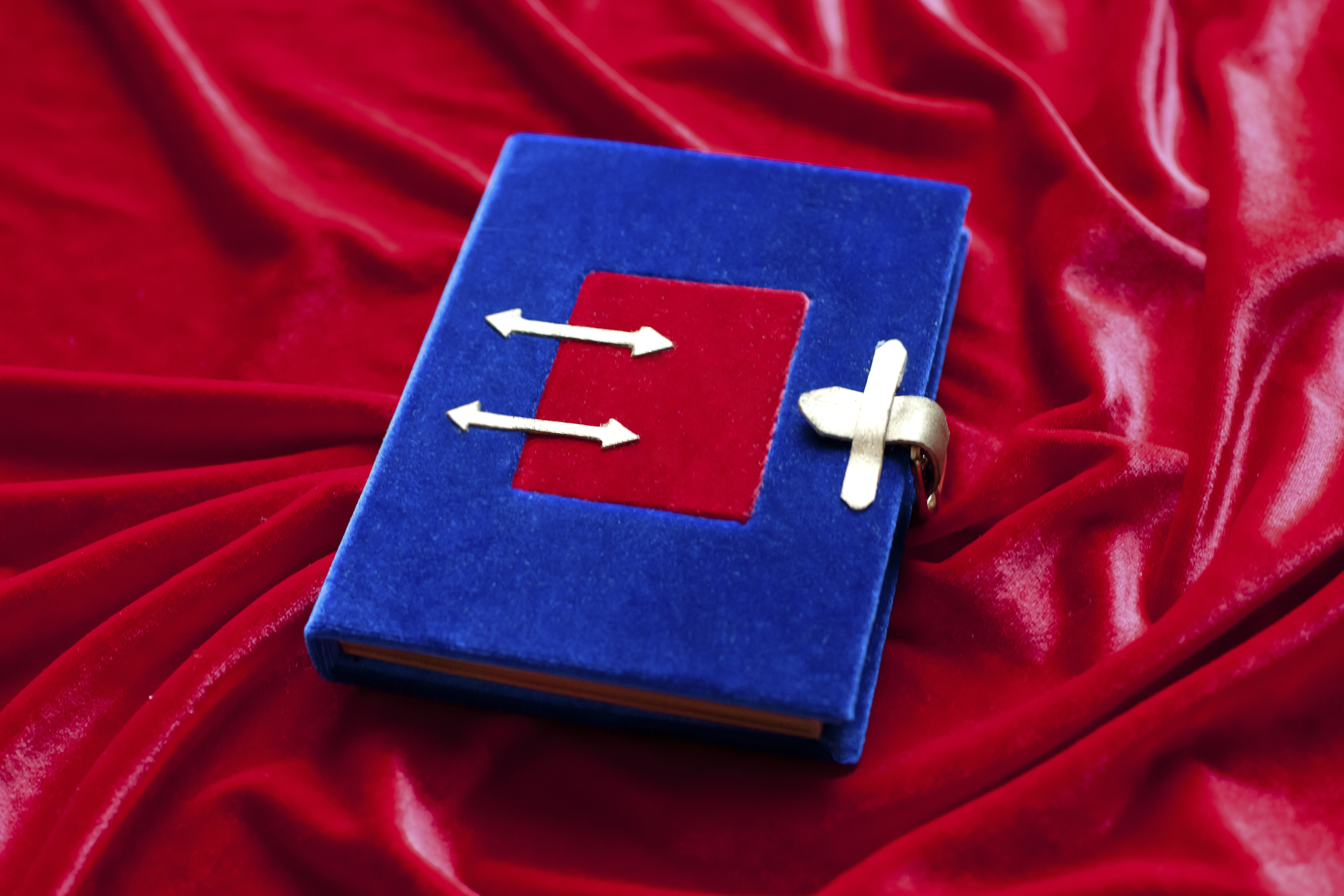 Записная книжка в бархатном переплете