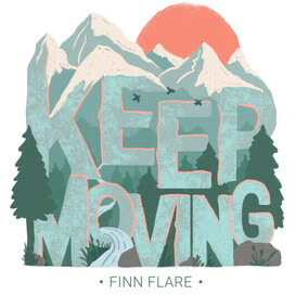 Принт Keep moving