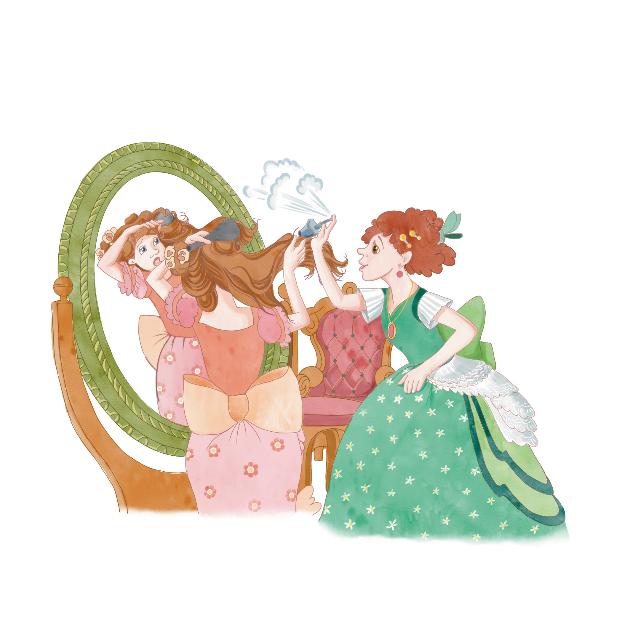 Персонажи. Иллюстрация к Золушке.