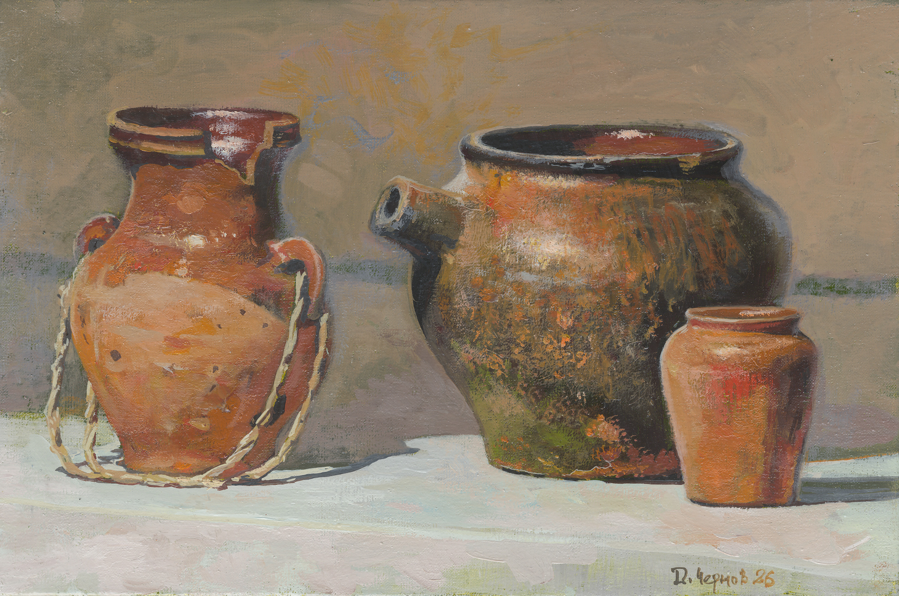 Натюрморт с керамикой вырковского промысла Музейная инсталляция 