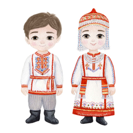 Национальные костюмы. Чуваши.
