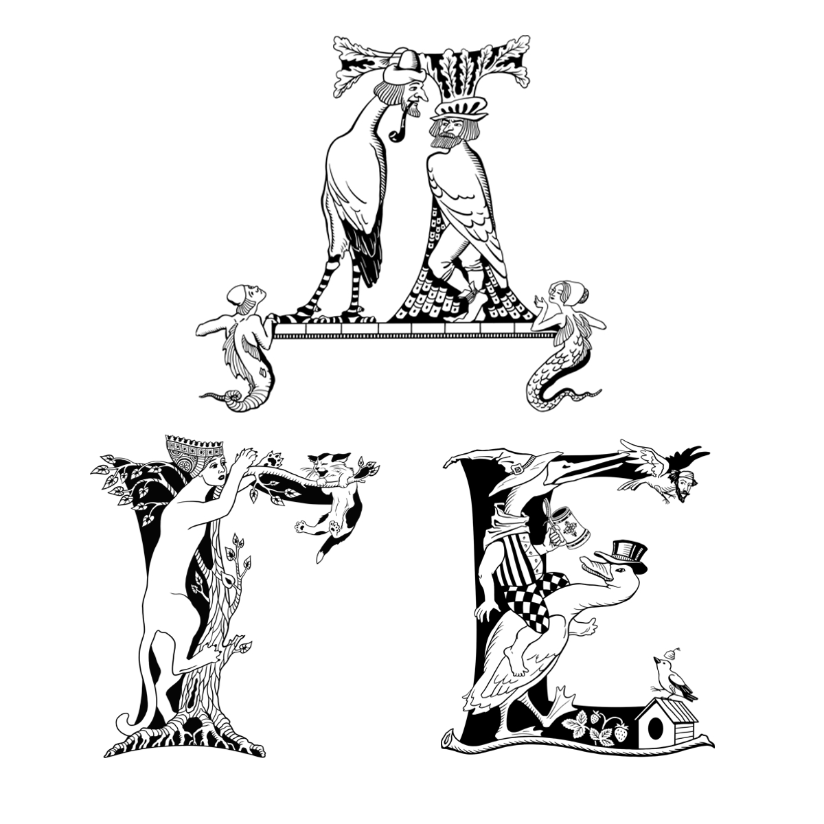 Буквицы Г Д Е