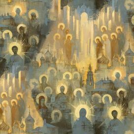 Святость, бесшовный паттерн