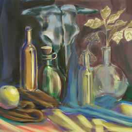 натюрморт с черепом коровы