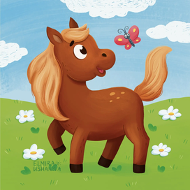 Лошадь. Животные фермы