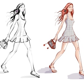 Fashion иллюстрация 